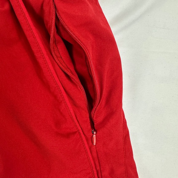 Young‎ LA Men's Red Athletic Gym Running Shorts Zipper Pockets Mesh XL - Picture 4 of 8